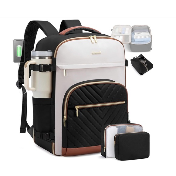 LOVEVOOK Carry On Garment Bag Backpack, Hanging Suit Travel Duffel, Black - Picture 10 of 10